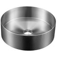 thumbnail image 1 of Karran Usa CCV100SS Cinox 15" Circular Stainless Steel Vessel Bathroom Sink - Stainless, 1 of 7
