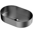 thumbnail image 1 of Karran Usa CCV400GG Cinox 21-5/8" Oval Stainless Steel Vessel Bathroom Sink - Gunmetal, 1 of 7