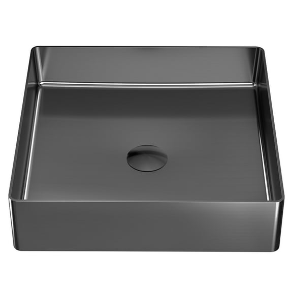 Karran Usa Ccv500 Cinox 15-3/4" Square Stainless Steel Vessel Bathroom Sink - Gunmetal