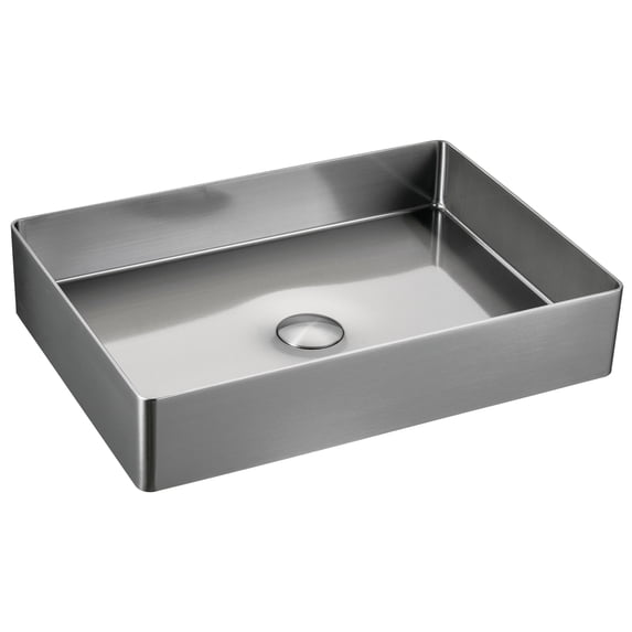 Karran Usa CCV600SS Cinox 23-5/8" Rectangular Stainless Steel Vessel Bathroom Sink -