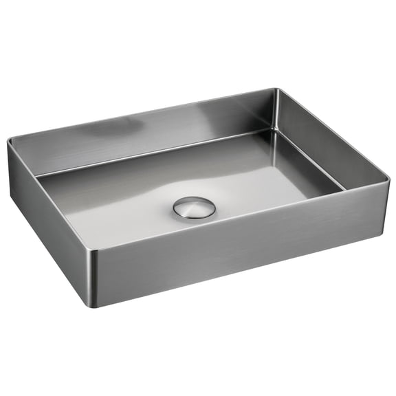 Karran Usa CCV600SS Cinox 23-5/8" Rectangular Stainless Steel Vessel Bathroom Sink -