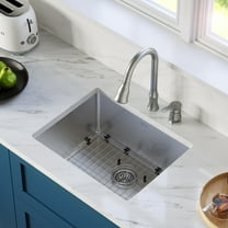 Karran Usa El-73-Pk1 Elite 23" Undermount Single Basin Stainless Steel Kitchen Sink -