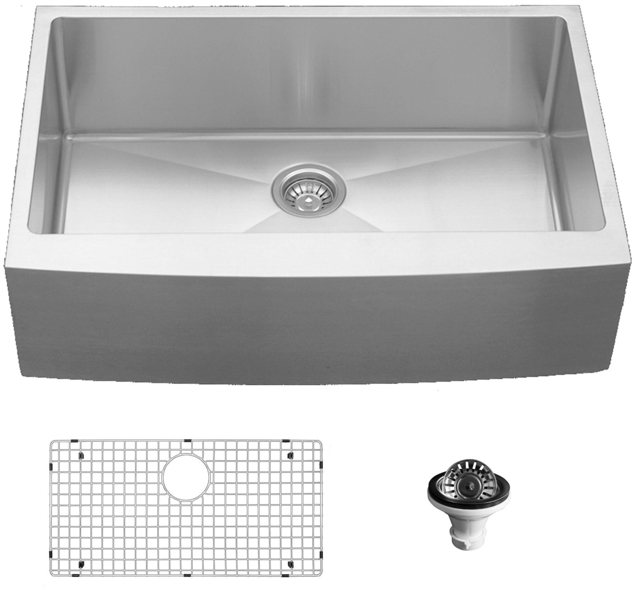 Stainless Steel 33'' Single Bowl Farmhouse Kitchen Sink