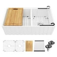 thumbnail image 1 of Karran Usa FCWSF33DBWH-PK1 Karran Fcwsff33dbmb 33" Double Bowl Workstation Fireclay, 1 of 7