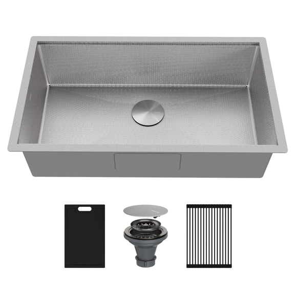 Karran Usa HSU3219SBSS Matrix 32" Undermount Single Basin Stainless Steel Kitchen Sink -