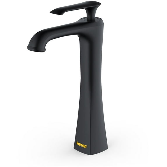 Karran Usa Kbf412 Woodburn 1.2 GPM Vessel Single Hole Bathroom Faucet - Black