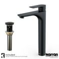 thumbnail image 1 of Karran Usa KBF422MB Kayes 1.2 GPM Vessel Single Hole Bathroom Faucet - Black, 1 of 5