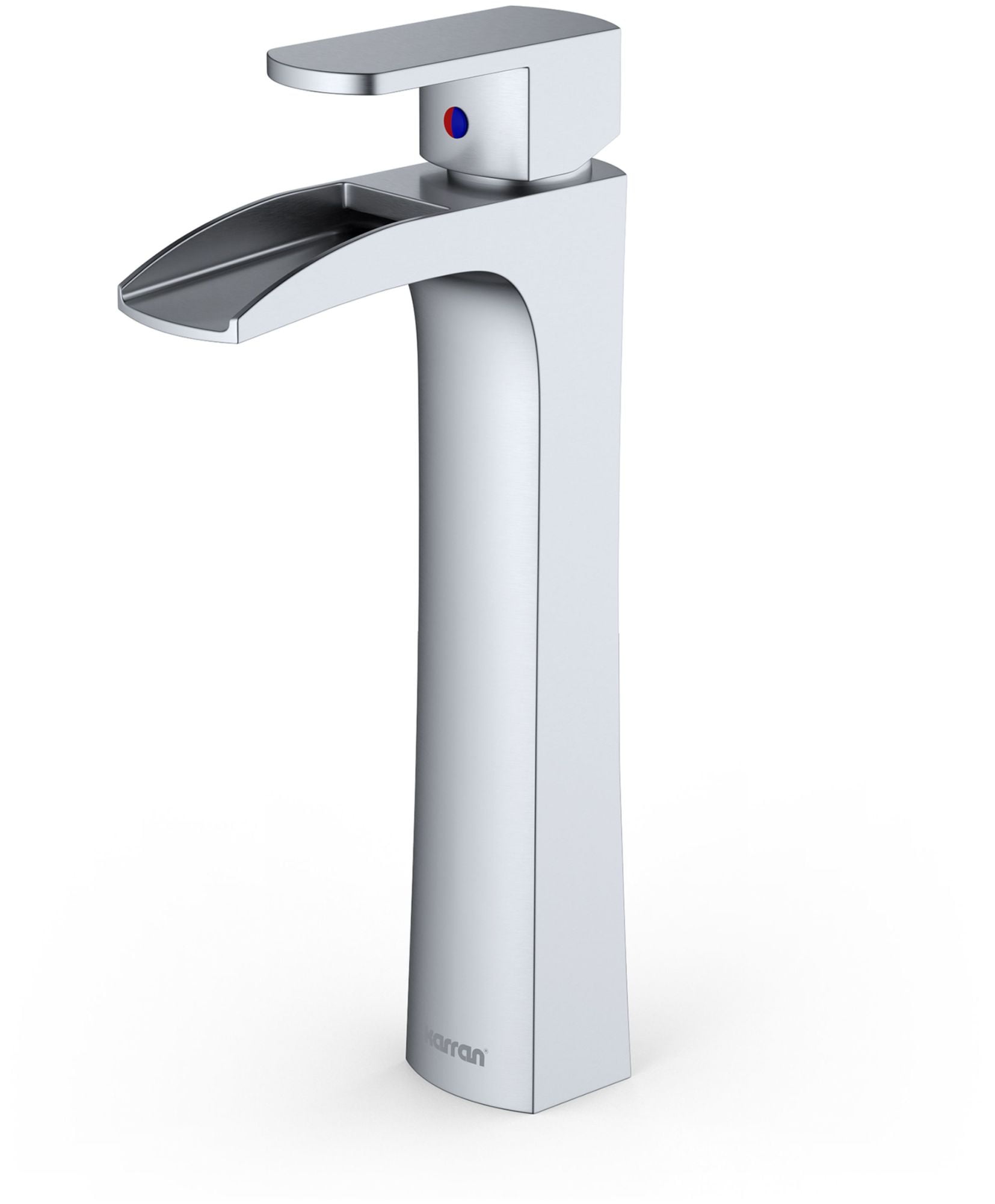Stainless Steel Single Handle Vessel Bathroom Faucet with Pop-Up Drain