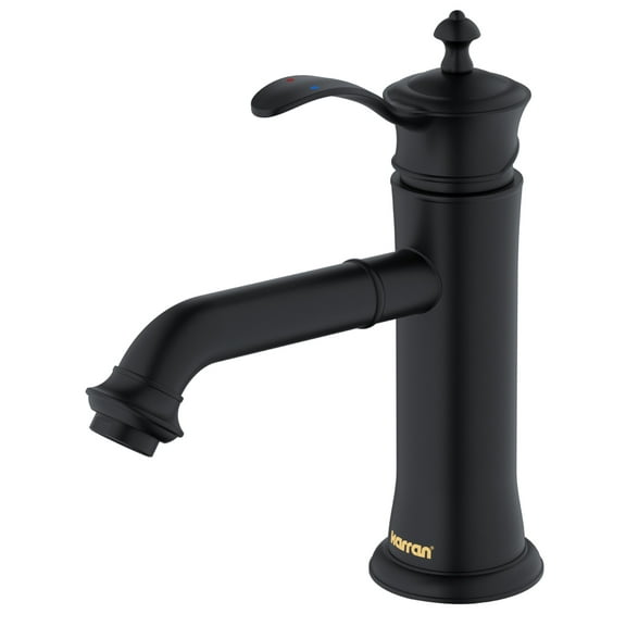 Karran Usa Kbf470 Vineyard 1.2 GPM Single Hole Bathroom Faucet - Black
