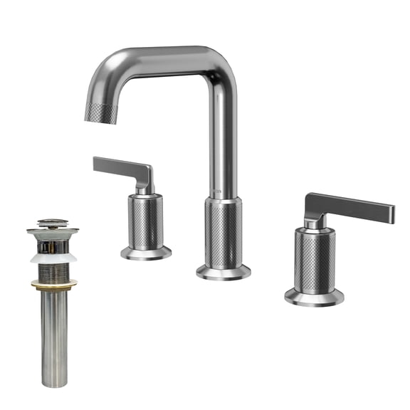 Karran Usa Kbf534 Gillingham 1.2 GPM Widespread Bathroom Faucet - Stainless Steel