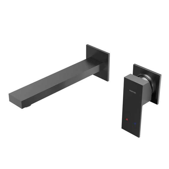 Karran Usa Kbf620 Alberton 1.5 GPM Wall Mounted Centerset Bathroom Faucet - Gunmetal Grey