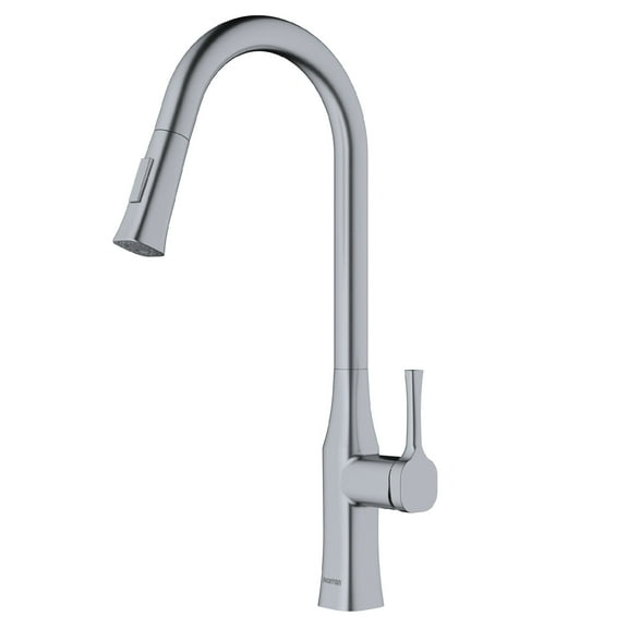 Karran Usa Kkf140 Standerton 1.8 GPM Single Hole Kitchen Faucet - Stainless Steel