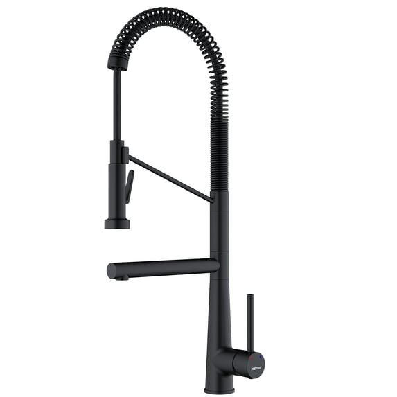 Karran Usa Kkf230 Tumba 1.8 GPM Single Hole Pre-Rinse Pull Down Kitchen Faucet - Black