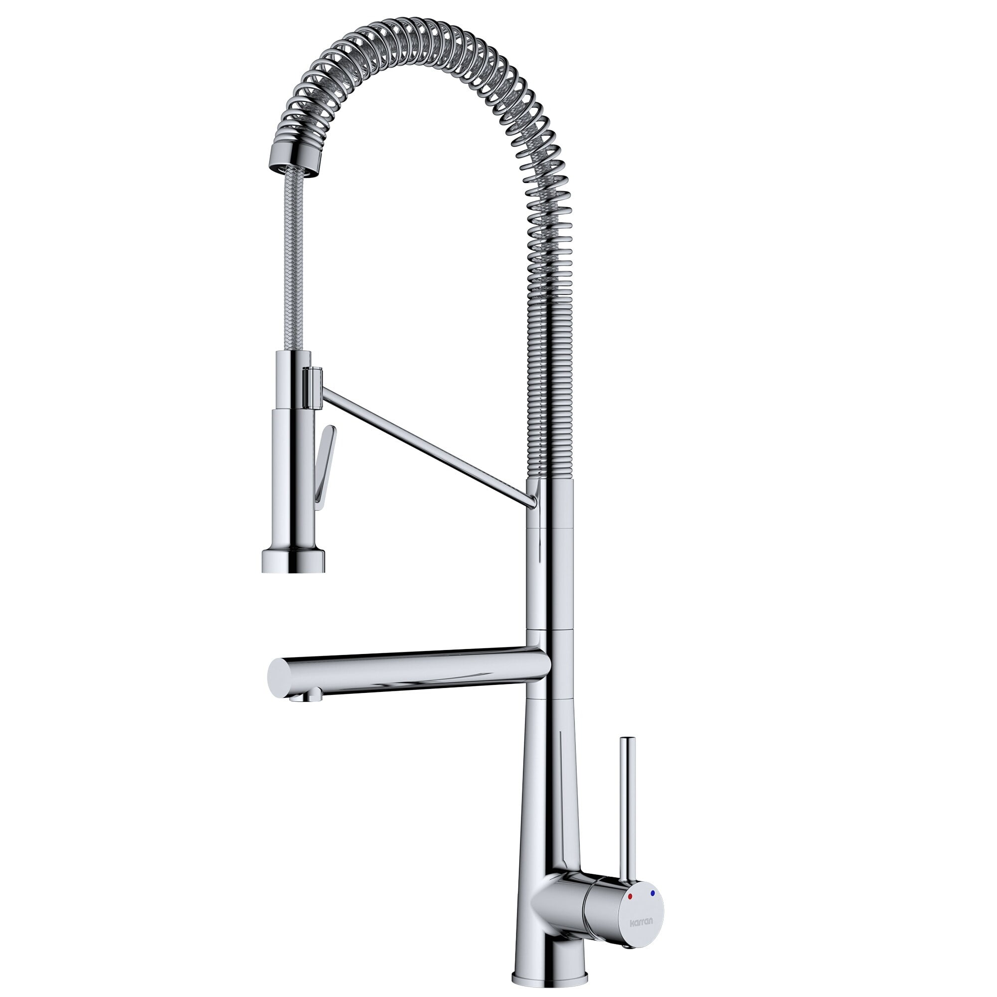 Karran Usa KKF230C Tumba 1.8 GPM Single Hole Pre-Rinse Pull Down Kitchen Faucet - Chrome