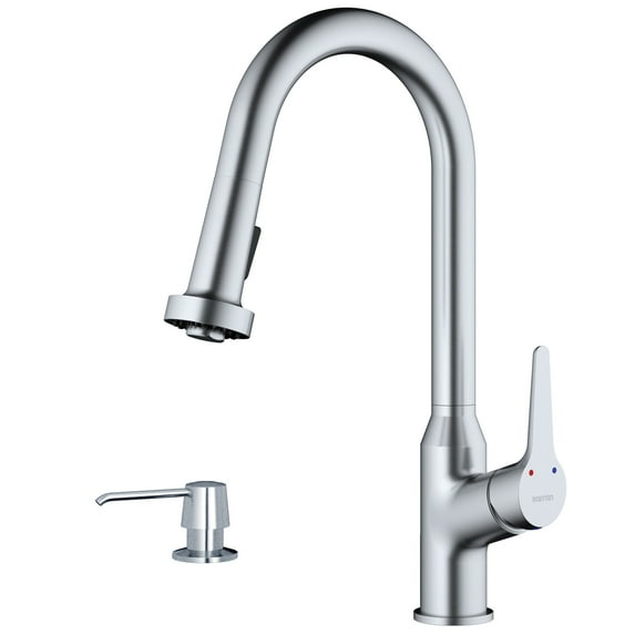 Karran Usa Kkf250sd25 Dockton 1.8 GPM Single Hole Kitchen Faucet - Stainless Steel