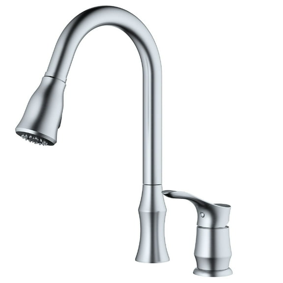 Karran Usa Kkf260 Hillwood 1.8 GPM Single Hole Pull Down Kitchen Faucet - Stainless Steel