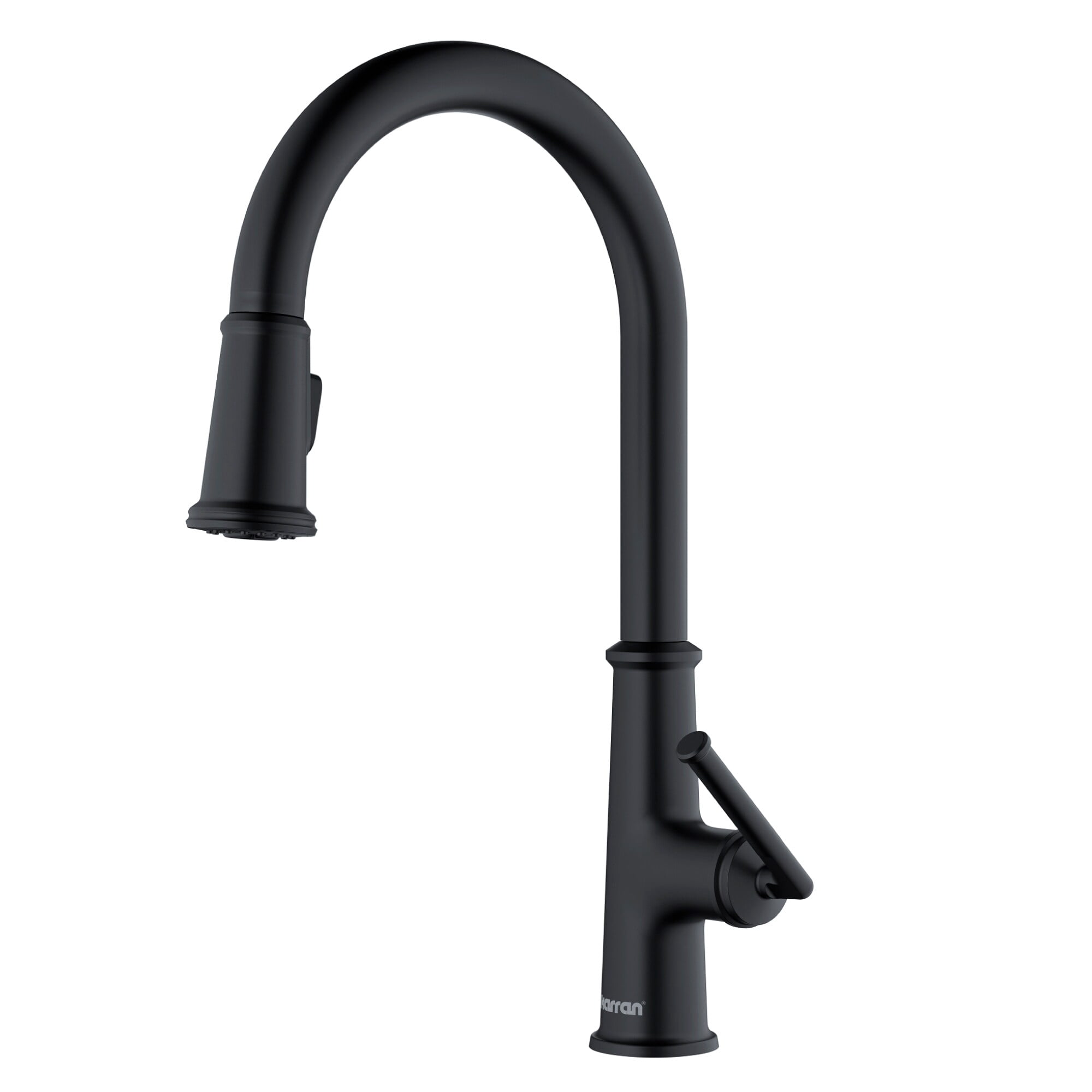 Karran Usa KKF330MB Elwood 1.8 GPM Single Hole Pull Down Kitchen Faucet - Black