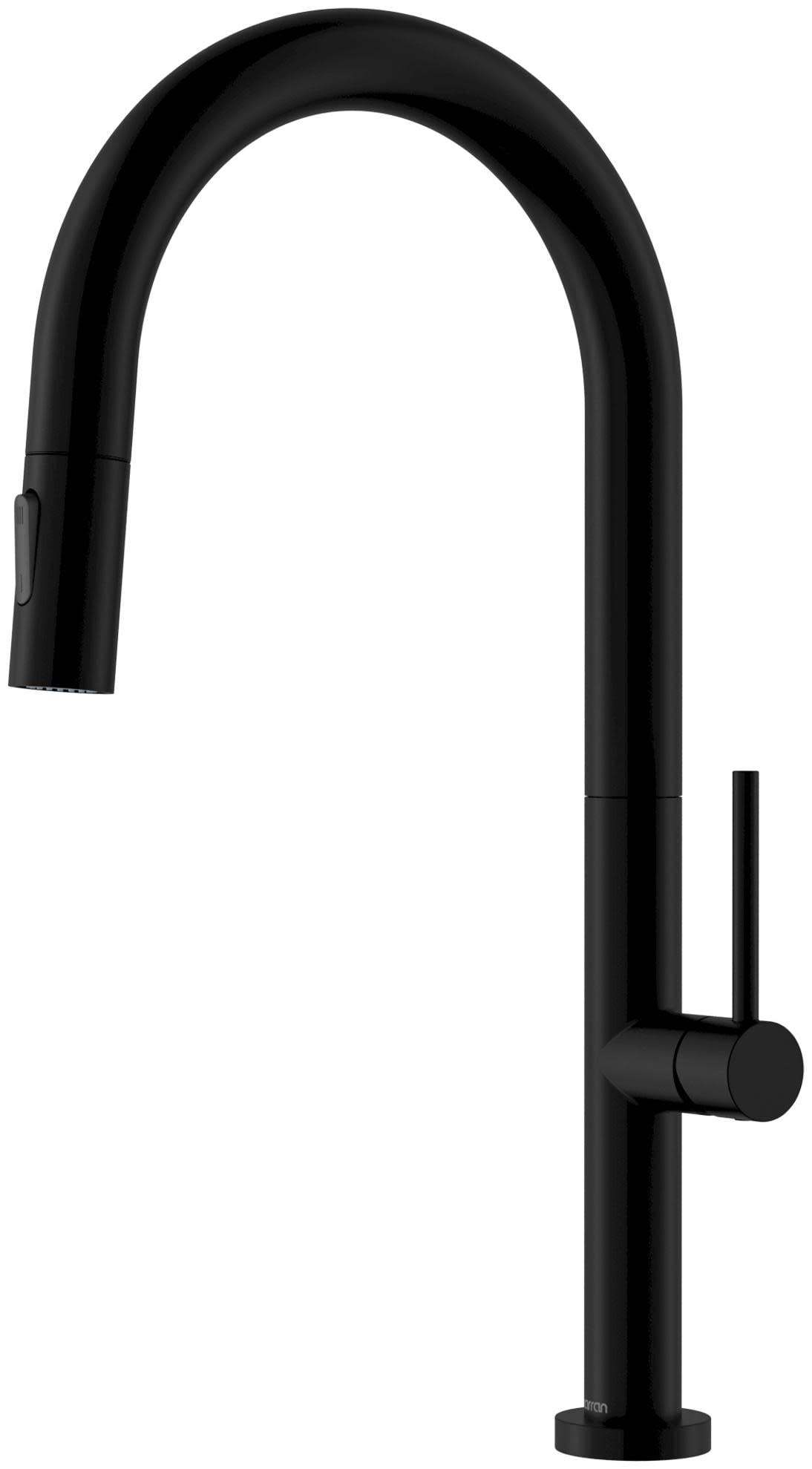 Karran Usa KKF730MB Brynford 1.8 GPM Single Hole Pull Down Kitchen Faucet - Black