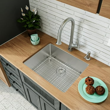 Karran Usa Nc-420-Pk1 Novaro 23-1/8" Undermount Single Basin Stainless Steel Kitchen Sink