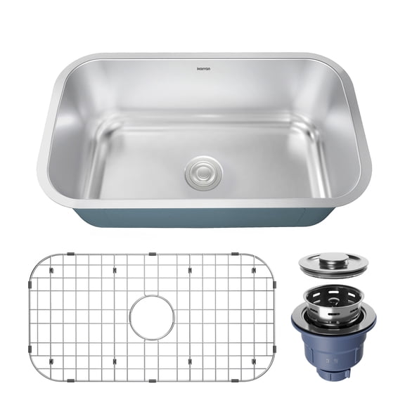 Karran Usa PRU36-PK1 Profile 32-3/8" Undermount Single Basin Stainless Steel Kitchen Sink