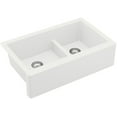 thumbnail image 1 of Karran Usa Qa-760 Quartz Qa 34" Farmhouse Double Basin Quartz Composite Kitchen Sink -, 1 of 7