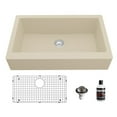 thumbnail image 1 of Karran Usa QAR-740-BI-PK1 Quartz Qar 34" Farmhouse Single Basin Quartz Composite Kitchen, 1 of 5