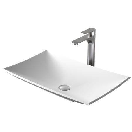 Karran Usa Qm170422 Quattro Matte Collection 25-1/4" Acrylic / Solid Surface Vessel