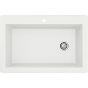 Karran Usa QT-670-WH Quartz Qt 33" Drop In Single Basin Quartz Composite Kitchen Sink -