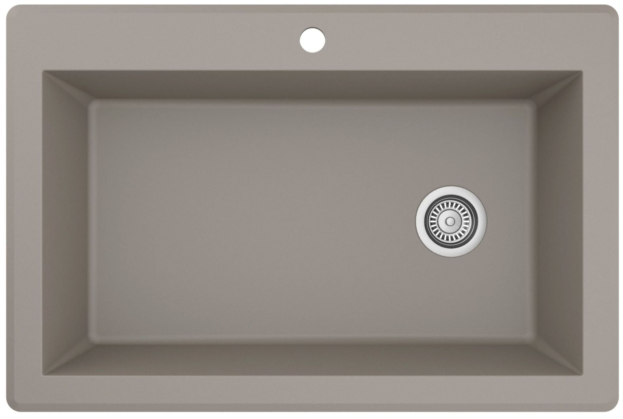 Karran Usa QT-670-CN Quartz Qt 33" Drop In Single Basin Quartz Composite Kitchen Sink -