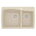 thumbnail image 1 of Karran Usa Qt-721 Quartz Qt 34" Drop In Double Basin Quartz Composite Kitchen Sink - Beige, 1 of 5