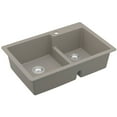 thumbnail image 1 of Karran Usa QT-811-CN Quartz Qt 33" Drop In Double Basin Quartz Composite Kitchen Sink -, 1 of 7