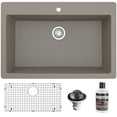 thumbnail image 1 of Karran Usa QT-812-CN-PK1 Quartz Qt 33" Drop In Single Basin Quartz Composite Kitchen Sink, 1 of 7