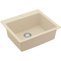 Karran Usa Qt-820 Top Mount 25" Single Bowl Quartz/Granite Kitchen Sink - Beige