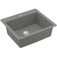 thumbnail image 1 of Karran Usa QT-820-GR Top Mount 25" Single Bowl Quartz/Granite Kitchen Sink - Grey, 1 of 7