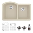 thumbnail image 1 of Karran QU-610-BI-PK1 Beige Quartz Composite 32" Rectangular Undermount Sink 6 Piece, 1 of 13