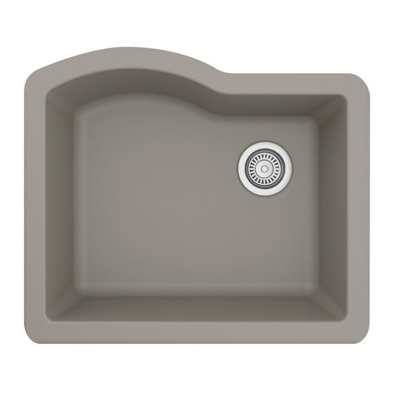 Karran Usa Qu-671 Quartz Qu 24" Undermount Single Basin Quartz Composite Kitchen Sink -