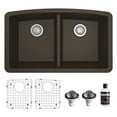thumbnail image 1 of Karran Usa QU-710-BR-PK1 Quartz Qu 32" Undermount Double Basin Quartz Composite Kitchen, 1 of 5