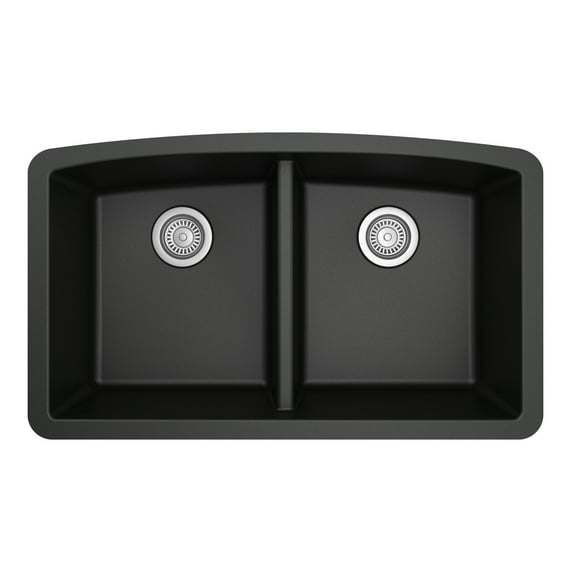 Karran Usa Qu-710 Quartz Qu 32" Undermount Double Basin Quartz Composite Kitchen Sink -