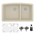 thumbnail image 1 of Karran Usa Qu-711-Pk1 Quartz Qu 32" Undermount Double Basin Quartz Composite Kitchen Sink, 1 of 5