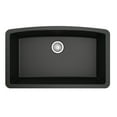 thumbnail image 1 of Karran QU-712 Undermount Quartz Composite 32 in. Single Bowl Kitchen Sink in Black, 1 of 5
