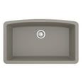thumbnail image 1 of Karran QU-712 Undermount Quartz Composite 32 in. Single Bowl Kitchen Sink in Concrete, 1 of 5