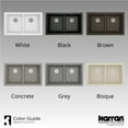 thumbnail image 1 of Karran Usa QU-810-BR 32" Undermount Double Equal Bowl Quartz/Granite Kitchen Sink - Brown, 1 of 5
