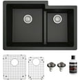thumbnail image 1 of Karran Usa QU-811-BL-PK1 Quartz Qu 32" Undermount Double Basin Quartz Composite Kitchen, 1 of 7