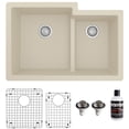 thumbnail image 1 of Karran Usa QU-811-BI-PK1 Quartz Qu 32" Undermount Double Basin Quartz Composite Kitchen, 1 of 7