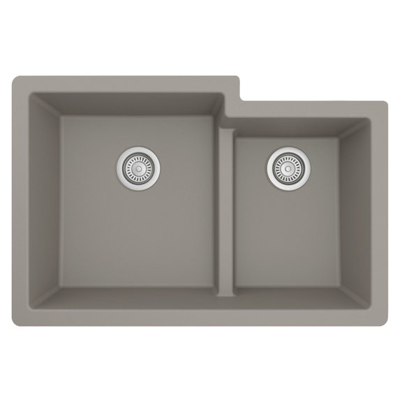 Karran Usa Qu-811 Quartz Qu 32" Undermount Double Basin Quartz Composite Kitchen Sink -