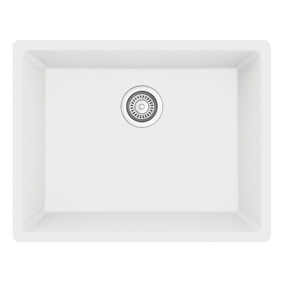 Karran Usa Qu-820 Quartz Qu 24-3/8" Undermount Single Basin Quartz Composite Kitchen Sink