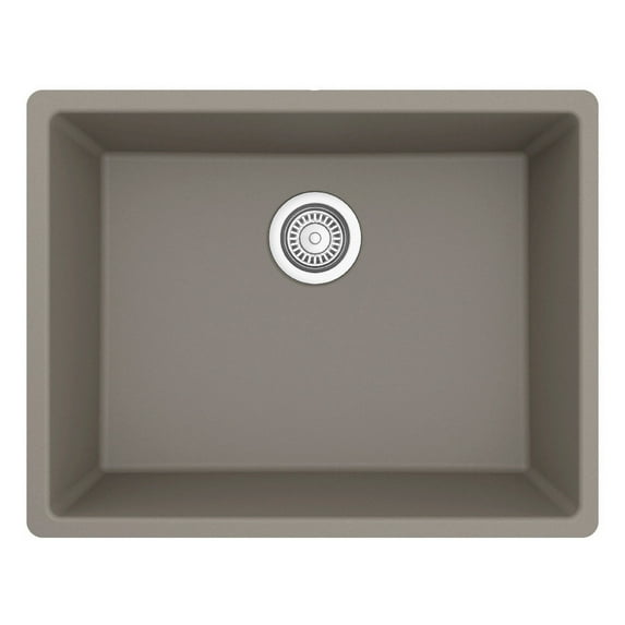 Karran USA QU-820-CN Quartz 24 3/8" Undermount single Basin Granite/Quartz Composite Kitchen sink