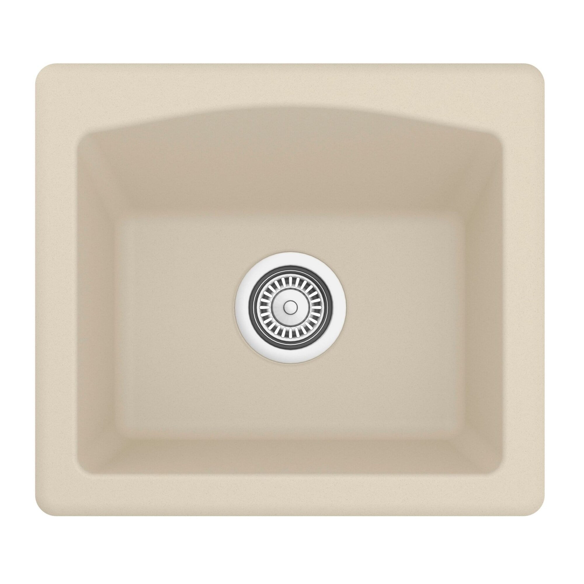 Bisque Quartz Composite Single Bowl Drop-in Farmhouse Sink