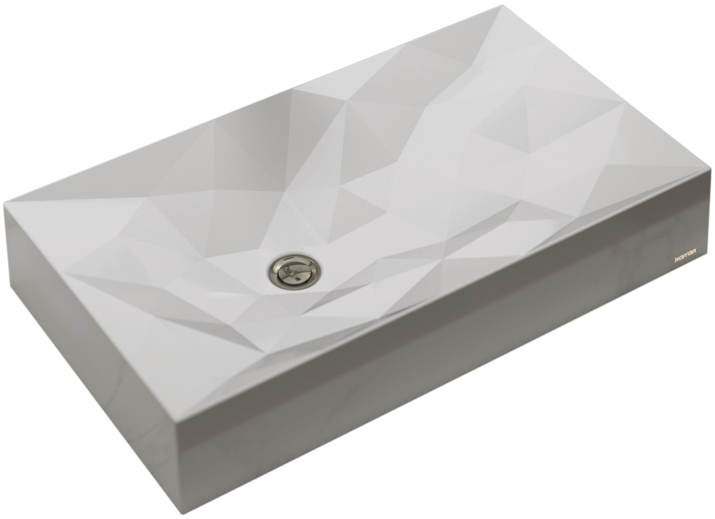 Karran Usa SQS400GR Sternhagen 28-1/8" Rectangular Quartz Composite Vessel Bathroom Sink -