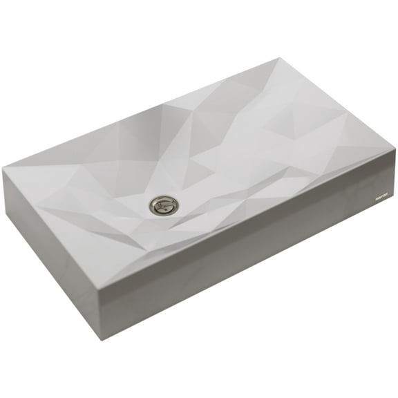 Karran Usa Sqs400 Sternhagen 28-1/8" Rectangular Quartz Composite Vessel Bathroom Sink -